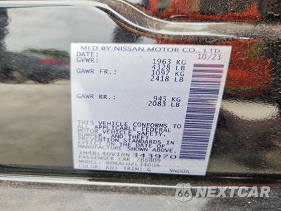 Zdjęcie 12 z 12 samochodu: 2024 NISSAN ALTIMA SV VIN:1N4BL4DV1RN343970 - miniatura