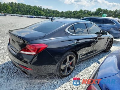 Trzecie zdjęcie samochodu z tyłu: 2019 GENESIS G70 3.3T ADVANCED VIN:KMTG34LE0KU031038 - miniatura