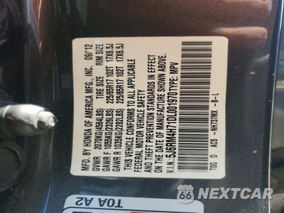 Zdjęcie 13 z 13 samochodu: 2013 HONDA CR-V EXL VIN:5J6RM4H71DL001970 - miniatura