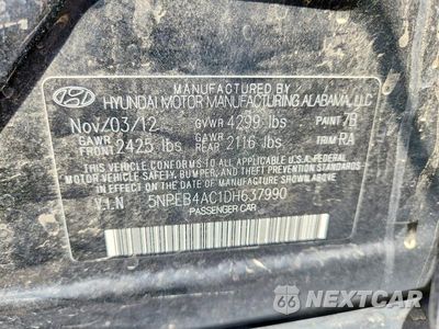 Zdjęcie 13 z 13 samochodu: 2013 HYUNDAI SONATA GLS VIN:5NPEB4AC1DH637990 - miniatura
