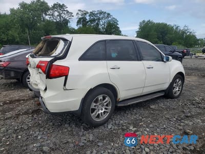 Trzecie zdjęcie samochodu z tyłu: 2009 ACURA MDX TECHNOLOGY VIN:2HNYD28699H512189 - miniatura