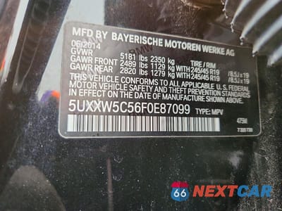 Zdjęcie 13 z 13 samochodu: 2015 BMW X4 XDRIVE35I VIN:5UXXW5C56F0E87099 - miniatura