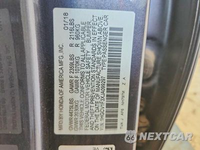 Zdjęcie 12 z 12 samochodu: 2018 HONDA ACCORD SPORT VIN:1HGCV1F3XJA099297 - miniatura