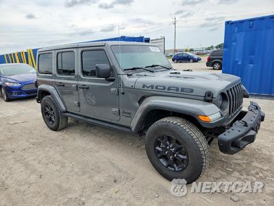 Czwarte zdjęcie samochodu z boku: 2019 JEEP WRANGLER UNLIMITED SAHARA VIN:1C4HJXEG5KW607655 - miniatura
