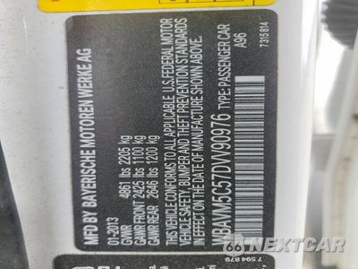 Zdjęcie 13 z 13 samochodu: 2013 BMW X1 XDRIVE35I VIN:WBAVM5C57DVV90976 - miniatura