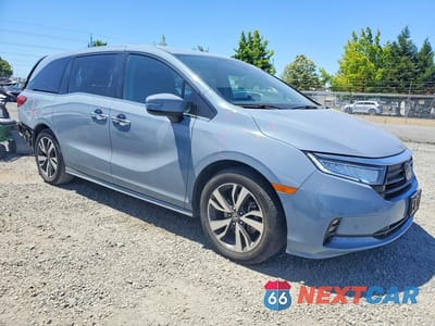 Czwarte zdjęcie samochodu z boku: 2024 HONDA ODYSSEY TOURING VIN:5FNRL6H82RB036413 - miniatura