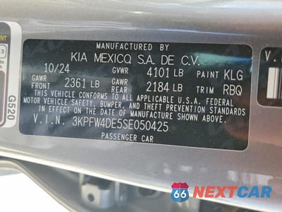 Zdjęcie 12 z 12 samochodu: 2025 KIA K4 GT LINE VIN:3KPFW4DE5SE050425 - miniatura