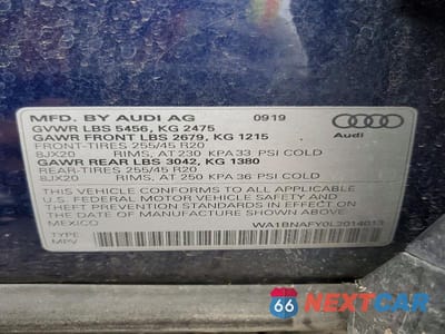 Zdjęcie 13 z 13 samochodu: 2020 AUDI Q5 PREMIUM PLUS VIN:WA1BNAFY0L2014013 - miniatura