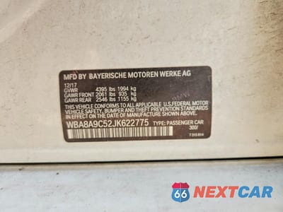 Zdjęcie 12 z 12 samochodu: 2018 BMW 320 I VIN:WBA8A9C52JK622775 - miniatura