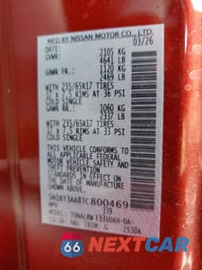 Zdjęcie 13 z 13 samochodu: 2026 NISSAN ROGUE S VIN:5N1BT3AA8TC800469 - miniatura