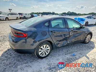 Trzecie zdjęcie samochodu z tyłu: 2014 DODGE DART SXT VIN:1C3CDFBB9ED822206 - miniatura