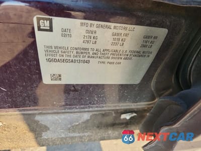 Zdjęcie 12 z 12 samochodu: 2010 CADILLAC CTS VIN:1G6DA5EG5A0131043 - miniatura