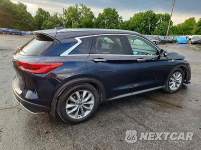 Trzecie zdjęcie samochodu z tyłu: 2021 INFINITI QX50 ESSENTIAL VIN:3PCAJ5CB6MF102406 - miniatura