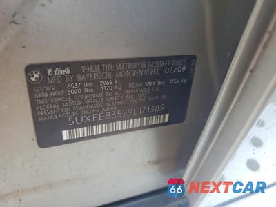 Zdjęcie 13 z 13 samochodu: 2009 BMW X5 XDRIVE48I VIN:5UXFE83529L171389 - miniatura
