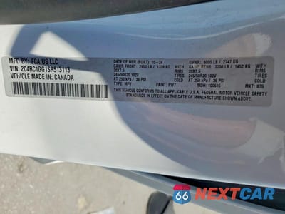 Zdjęcie 14 z 14 samochodu: 2025 CHRYSLER PACIFICA LIMITED VIN:2C4RC1GG1SR513113 - miniatura