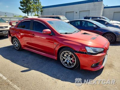 Czwarte zdjęcie samochodu z boku: 2015 MITSUBISHI LANCER EVOLUTION MR VIN:JA32W5FV4FU014359 - miniatura