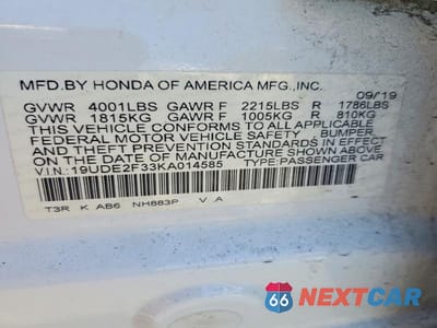 Zdjęcie 12 z 12 samochodu: 2019 ACURA ILX VIN:19UDE2F33KA014585 - miniatura