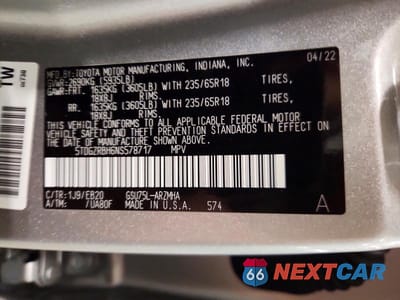 Zdjęcie 13 z 13 samochodu: 2022 TOYOTA HIGHLANDER XLE VIN:5TDGZRBH6NS578717 - miniatura