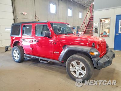 Czwarte zdjęcie samochodu z boku: 2019 JEEP WRANGLER UNLIMITED SPORT VIN:1C4HJXDN9KW622756 - miniatura