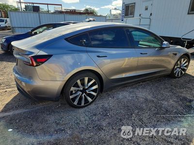 Trzecie zdjęcie samochodu z tyłu: 2025 TESLA MODEL 3 VIN:5YJ3E1EB0SF996757 - miniatura
