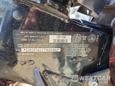 Zdjęcie 8 z 8 samochodu: 2007 HARLEY-DAVIDSON FLHTCUI VIN:1HD1FC4117Y622463 - miniatura