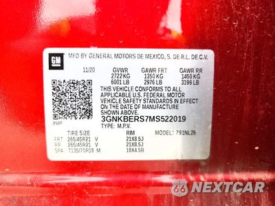 Zdjęcie 13 z 13 samochodu: 2021 CHEVROLET BLAZER RS VIN:3GNKBERS7MS522019 - miniatura