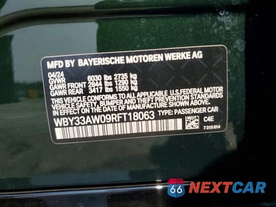 Zdjęcie 13 z 13 samochodu: 2024 BMW I4 M50 VIN:WBY33AW09RFT18063 - miniatura