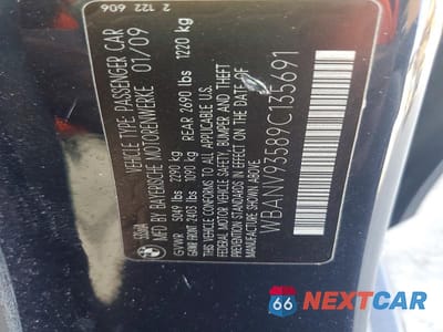 Zdjęcie 12 z 12 samochodu: 2009 BMW 535 XI VIN:WBANV93589C135691 - miniatura