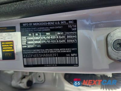 Zdjęcie 13 z 13 samochodu: 2017 MERCEDES-BENZ GLS VIN:4JGDF6EE5HA868391 - miniatura