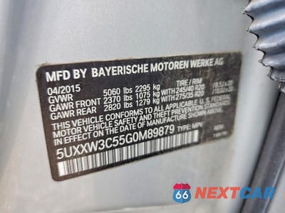 Zdjęcie 13 z 13 samochodu: 2016 BMW X4 XDRIVE28I VIN:5UXXW3C55G0M89879 - miniatura