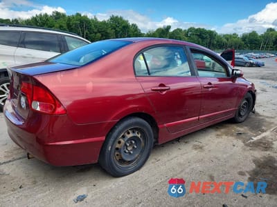 Trzecie zdjęcie samochodu z tyłu: 2008 HONDA CIVIC LX VIN:1HGFA16558L055670 - miniatura
