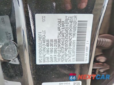 Zdjęcie 12 z 12 samochodu: 2022 ACURA TLX TECH A VIN:19UUB5F5XNA005916 - miniatura