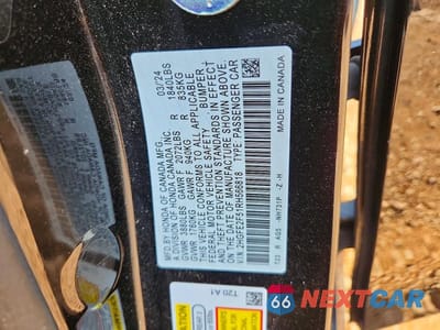 Zdjęcie 12 z 12 samochodu: 2024 HONDA CIVIC SPORT VIN:2HGFE2F51RH566818 - miniatura
