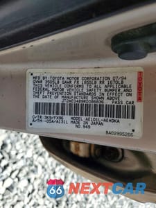 Zdjęcie 12 z 12 samochodu: 1994 TOYOTA COROLLA BASE VIN:JT2AE04B9R0086836 - miniatura