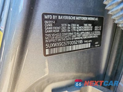 Zdjęcie 13 z 13 samochodu: 2015 BMW X3 XDRIVE28I VIN:5UXWX9C57F0D52195 - miniatura