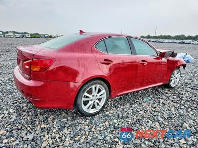 Trzecie zdjęcie samochodu z tyłu: 2007 LEXUS IS 250 BASE VIN:JTHBK262X75048110 - miniatura