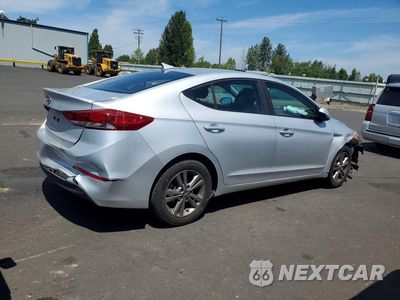Trzecie zdjęcie samochodu z tyłu: 2018 HYUNDAI ELANTRA SEL VIN:KMHD84LF0JU523378 - miniatura