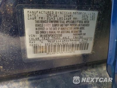 Zdjęcie 13 z 13 samochodu: 2019 NISSAN SENTRA SV VIN:3N1AB7AP2KY232890 - miniatura