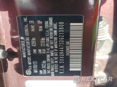 Zdjęcie 13 z 13 samochodu: 2013 KIA OPTIMA EX VIN:5XXGN4A75DG213808 - miniatura