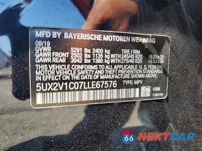 Zdjęcie 13 z 13 samochodu: 2020 BMW X4 XDRIVE30I VIN:5UX2V1C07LLE67576 - miniatura