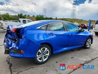 Trzecie zdjęcie samochodu z tyłu: 2018 HONDA CIVIC LX VIN:19XFC2F52JE006780 - miniatura