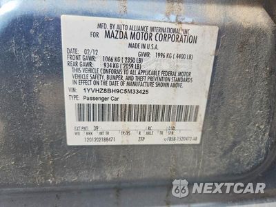 Zdjęcie 12 z 12 samochodu: 2012 MAZDA 6 I VIN:1YVHZ8BH9C5M33425 - miniatura