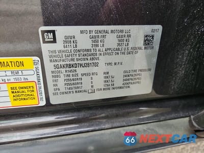 Zdjęcie 13 z 13 samochodu: 2017 BUICK ENCLAVE VIN:5GAKRBKD7HJ281702 - miniatura