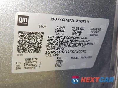 Zdjęcie 13 z 13 samochodu: 2025 CHEVROLET SUBURBAN K1500 Z71 VIN:1GNS6DRD3SR349079 - miniatura