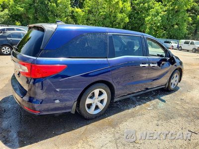 Trzecie zdjęcie samochodu z tyłu: 2018 HONDA ODYSSEY EXL VIN:5FNRL6H79JB111703 - miniatura
