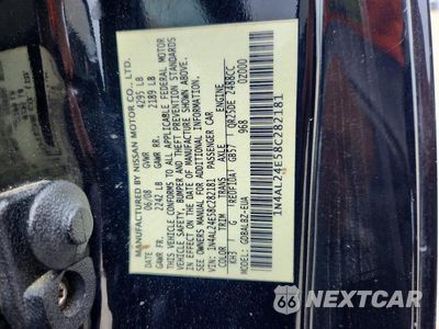 Zdjęcie 13 z 13 samochodu: 2008 NISSAN ALTIMA 2.5S VIN:1N4AL24E58C282181 - miniatura