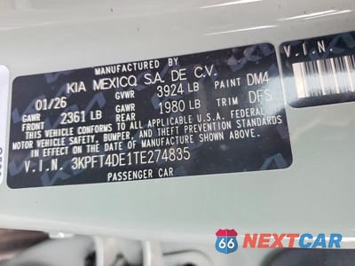 Zdjęcie 12 z 12 samochodu: 2026 KIA K4 LXS VIN:3KPFT4DE1TE274835 - miniatura