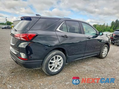 Trzecie zdjęcie samochodu z tyłu: 2022 CHEVROLET EQUINOX LT VIN:3GNAXUEVXNL235728 - miniatura