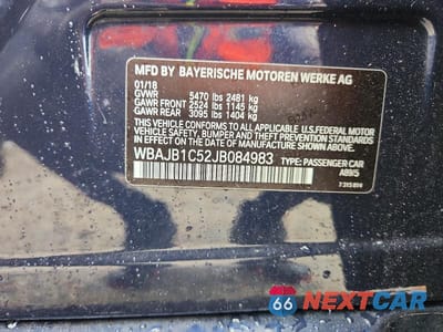 Zdjęcie 13 z 13 samochodu: 2018 BMW 530XE VIN:WBAJB1C52JB084983 - miniatura