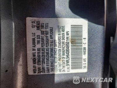 Zdjęcie 13 z 13 samochodu: 2016 HONDA ODYSSEY EXL VIN:5FNRL5H64GB046950 - miniatura